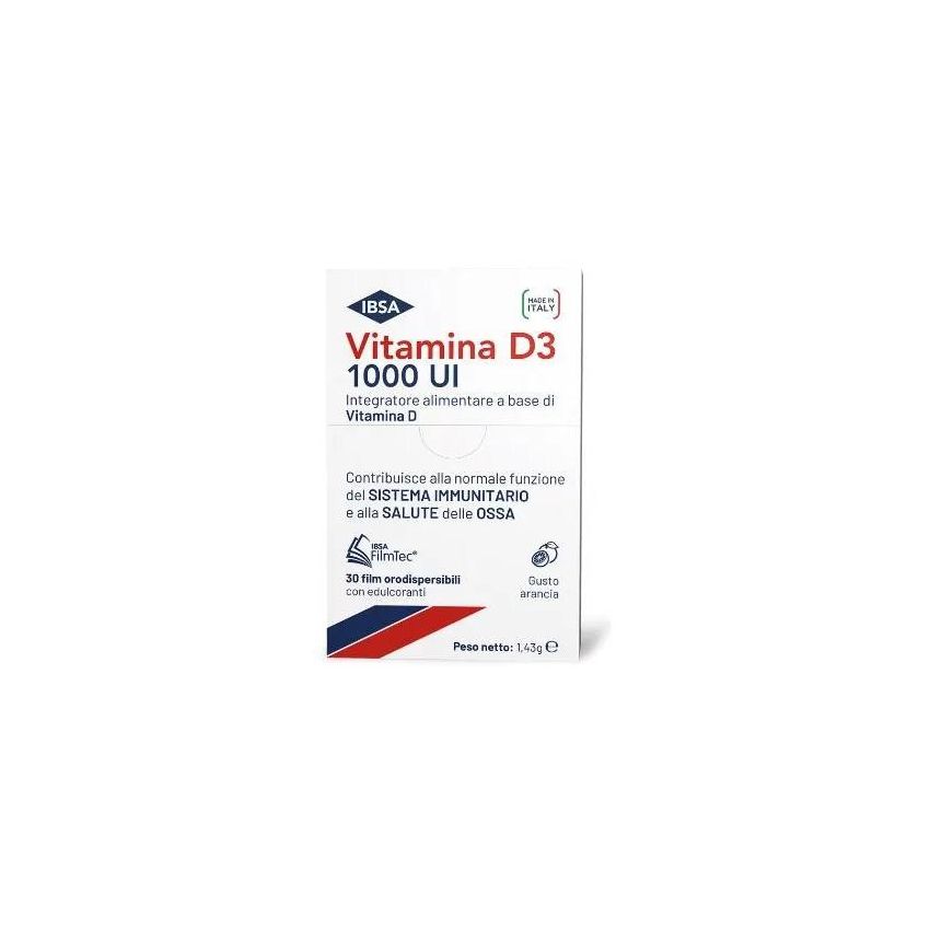 Ibsa Vitamina D3 1000UI - 30 Film Orodispersibili
