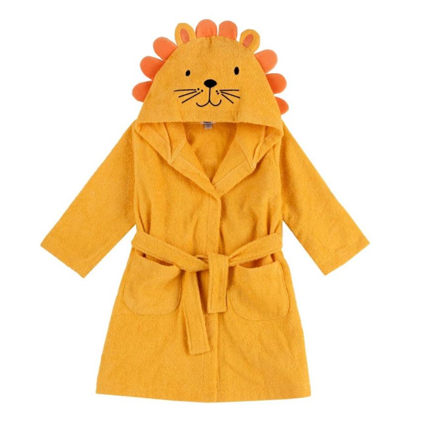 Chicco - Accappatoio per Bambini con Motivo Leone, 24 Mesi+