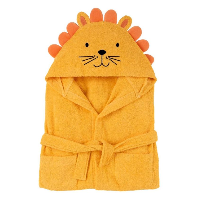 Chicco - Accappatoio per Bambini con Motivo Leone, 24 Mesi+