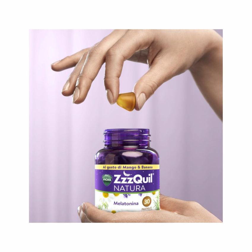 ZzzQuil NATURA - 30 Gommose per Dormire Gusto Mango e Banana