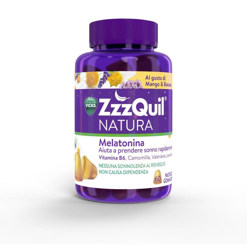 Gommose ZzzQuil Natura per il Sonno al Gusto di Mango e Banana - 60 Pezzi