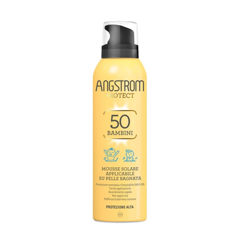 Angstrom Protect Mousse Solare SPF50 per Bambini, 150ml