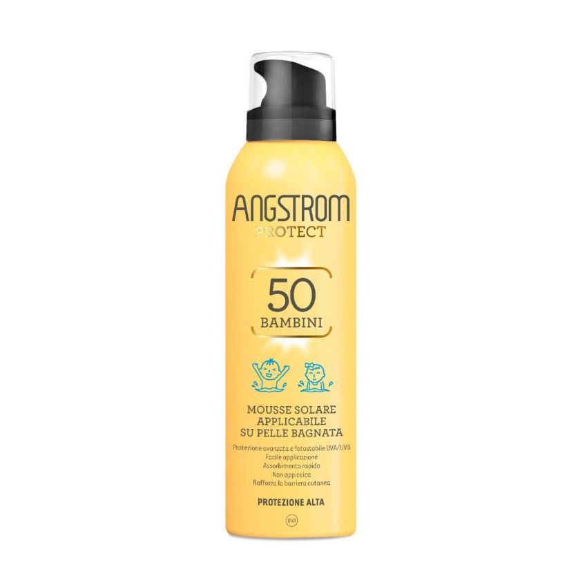 Angstrom Protect Mousse Solare SPF50 per Bambini, 150ml