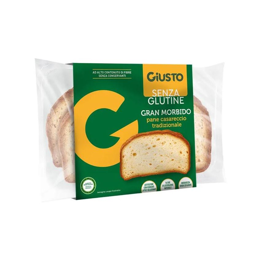 Giusto Pane Casareccio Senza Glutine, Gran Morbido, 200g