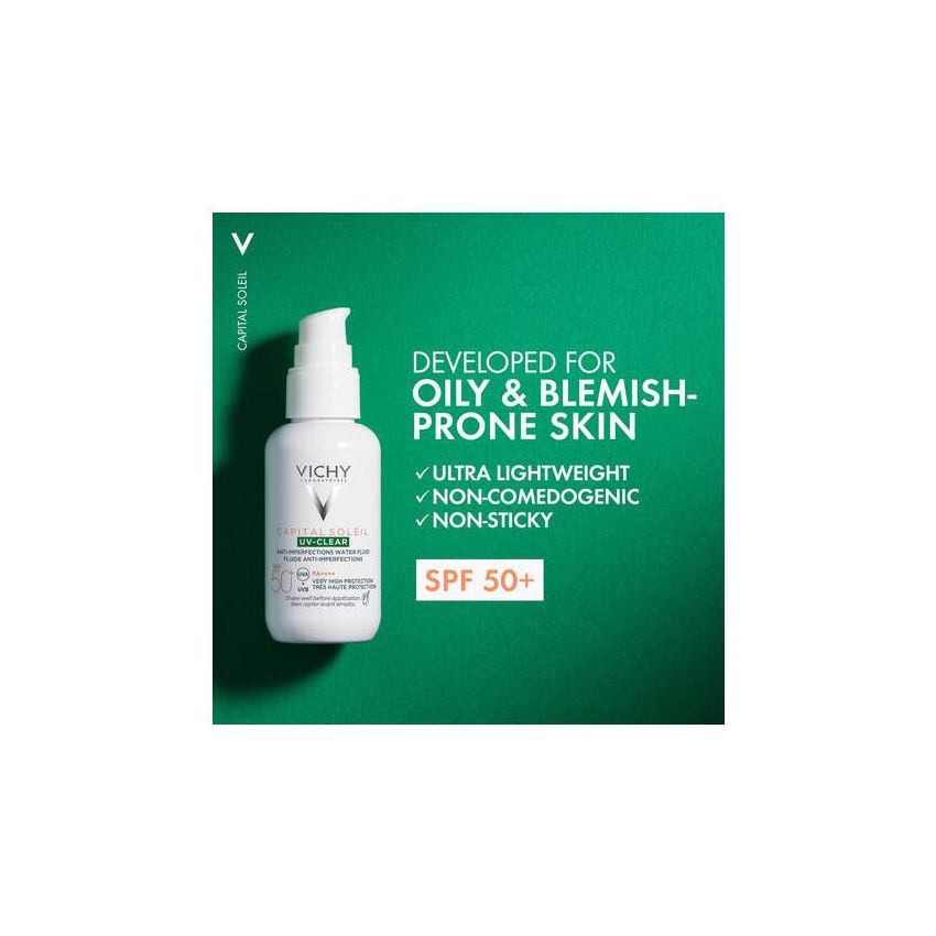 Vichy Capital Soleil 40ml SPF50+: Fluido UV-Clear Anti-Imperfezioni