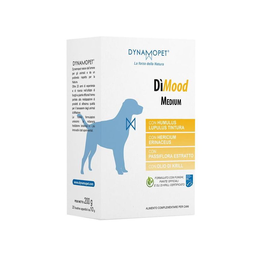 Dimood Alimento Complementare di Qualit√† Premium per Cani - Confezione da 20 Bustine di Taglia Media