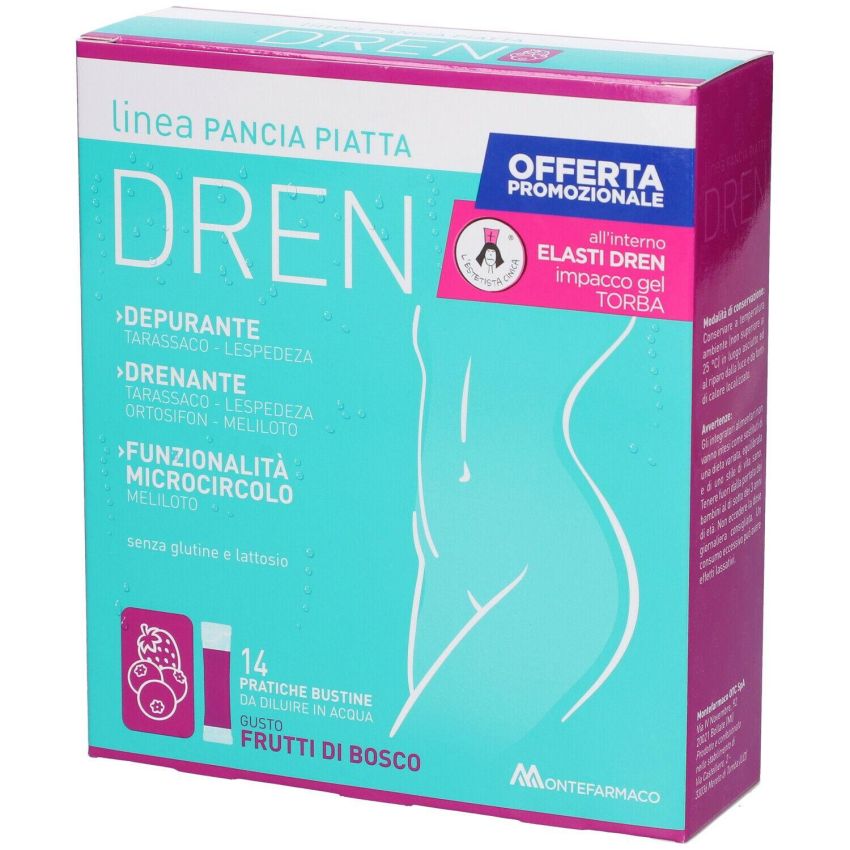 Pancia Piatta Drenante ai Frutti di Bosco in Stick Pack da 14 Bustine