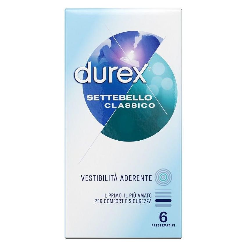 Durex Settebello Classico Preservativi - Confezione da 6 Pezzi