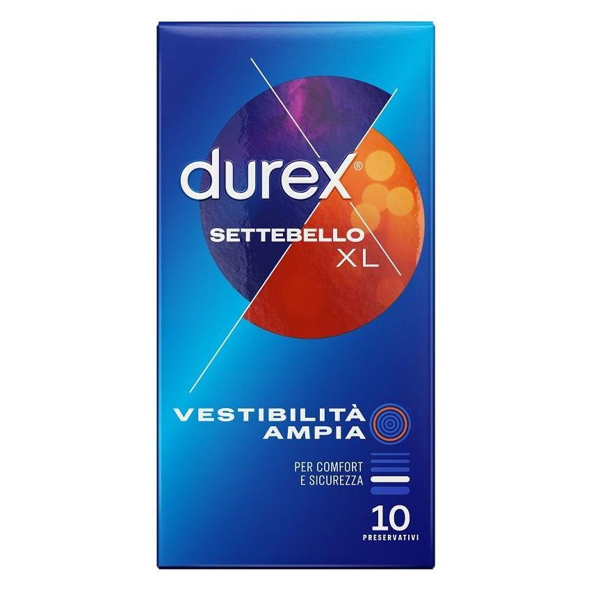 Durex Settebello XL - Confezione da 10 Preservativi