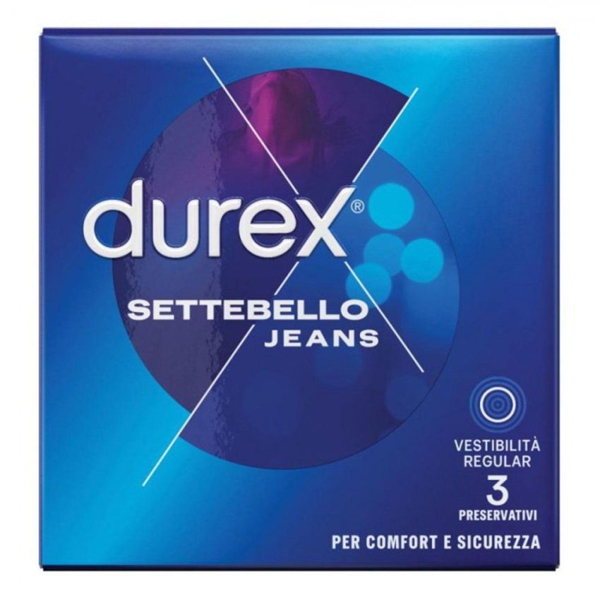 Durex Settebello Jeans - Pacco da 3 Preservativi