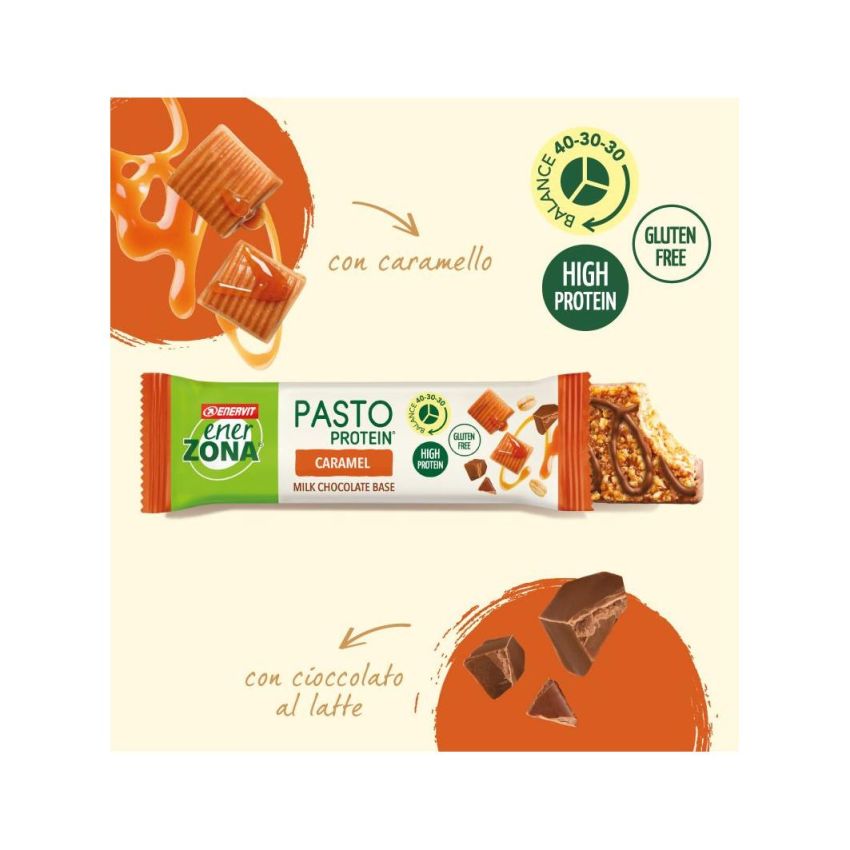 Barretta Proteica al Caramello EnerZona da 55g