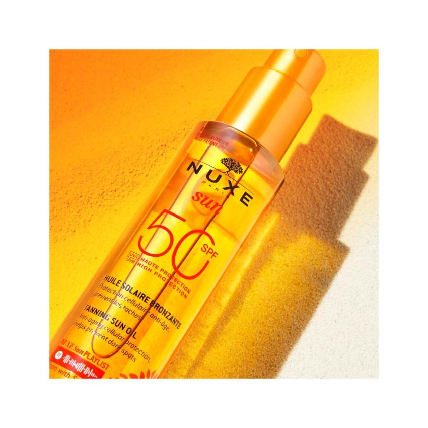 Olio Solare Nuxe Sun SPF50 per Viso e Corpo - 150ml