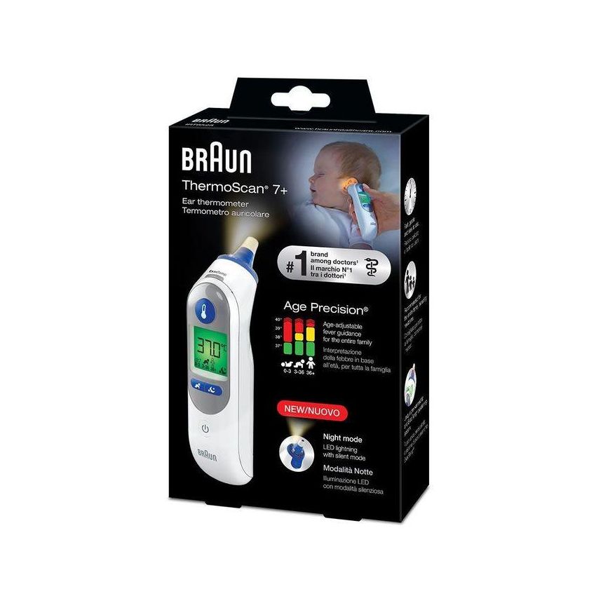 Termometro Auricolare Braun Thermoscan 7+ Avanzato
