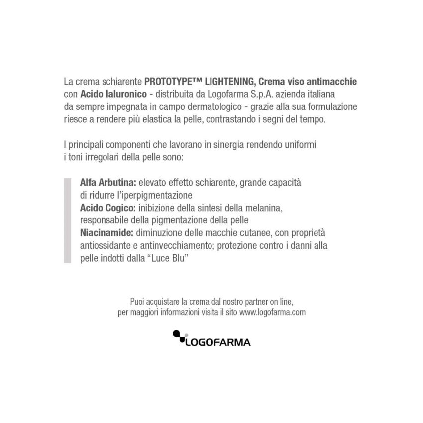 Boderm Prototype Crema Viso Schiarente Anti-Macchie, 30ml