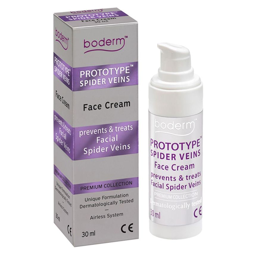Boderm Prototype Crema Viso 30ml per Vene del Ragno e Teleangectasie