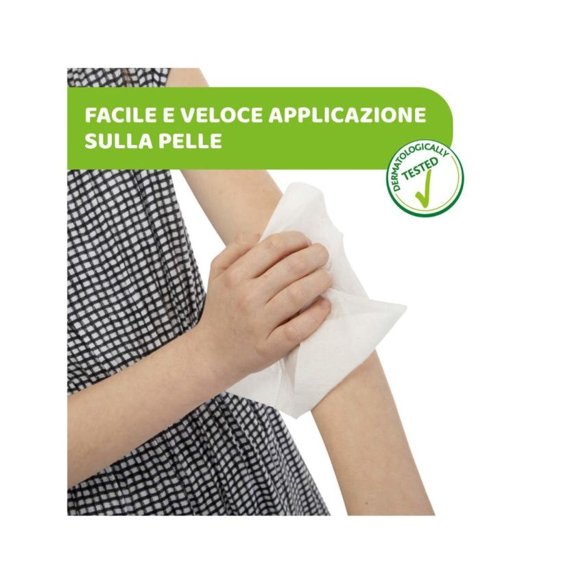 Chicco Salviette Protettive Antizanzare Rinfrescanti - Pacco da 20 Pezzi