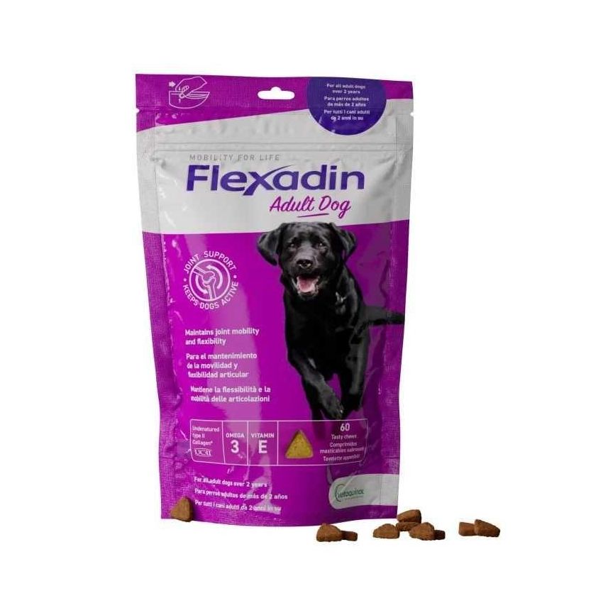 Flexadin Complemento Alimentare per Articolazioni di Cani Adulti - 60 Tavolette