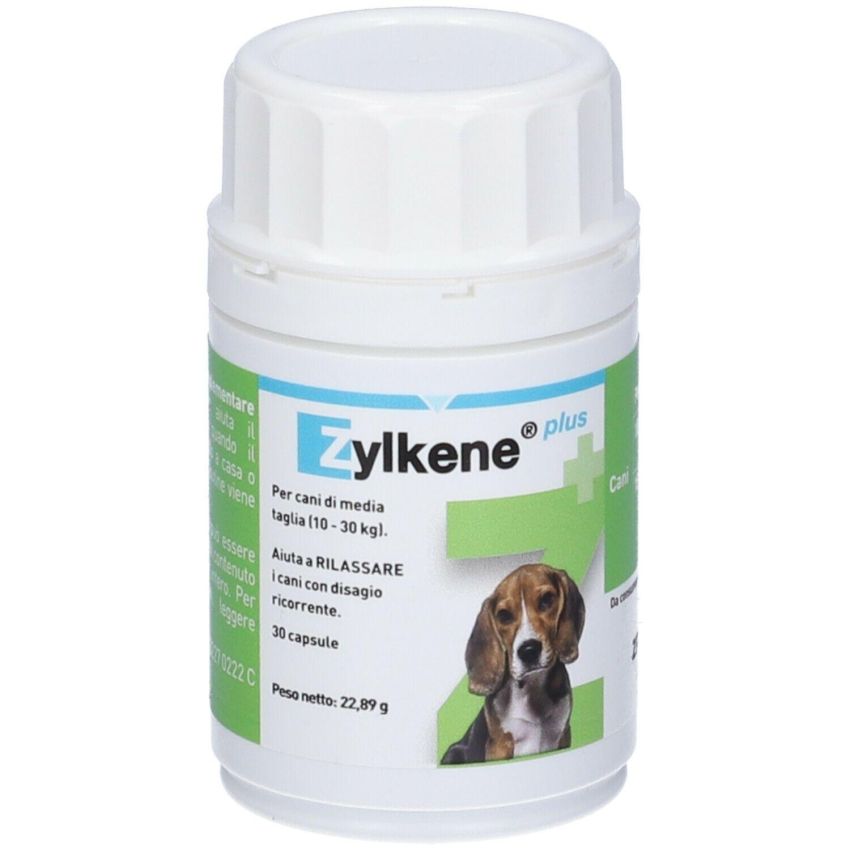 Zylkene Plus - Alimento Complementare in Capsule per Cani da 10-30 kg