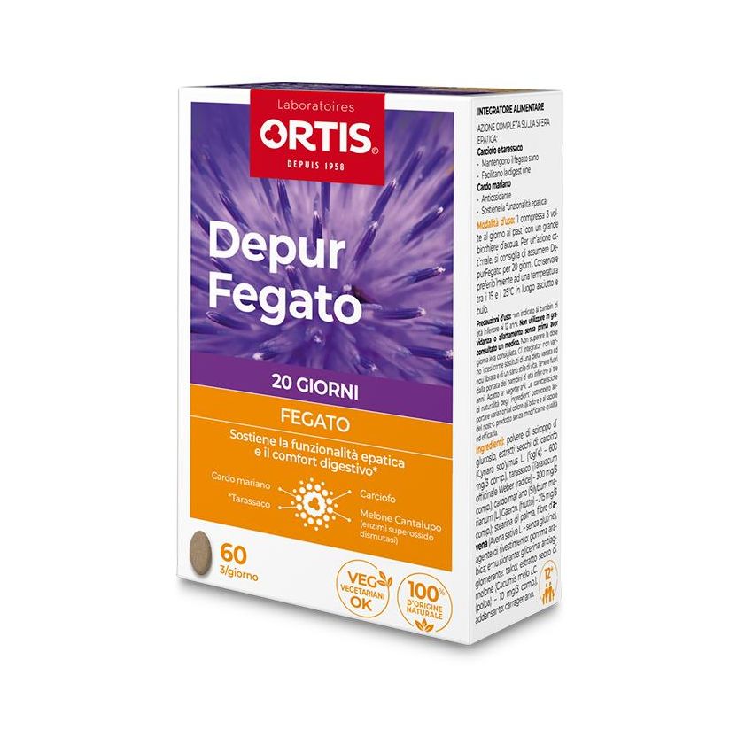 Fegato Puro: Compresse Detossificanti (60 Pezzi)