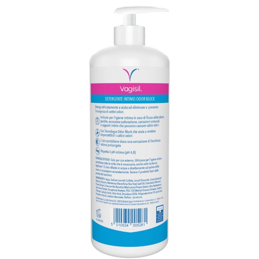 Detergente Intimo Rinfrescante Vagisil Odor Block, 500ml