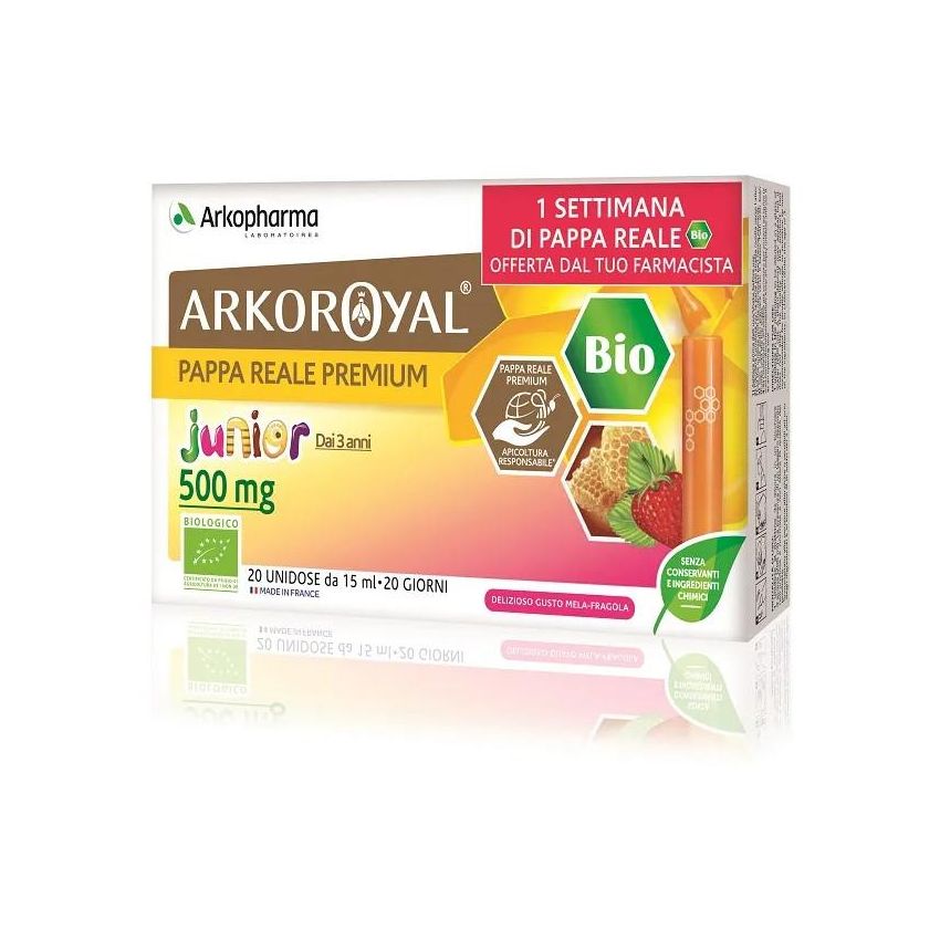 Biologica Pappa Reale Arkoroyal Junior 500mg - 20 Fiale