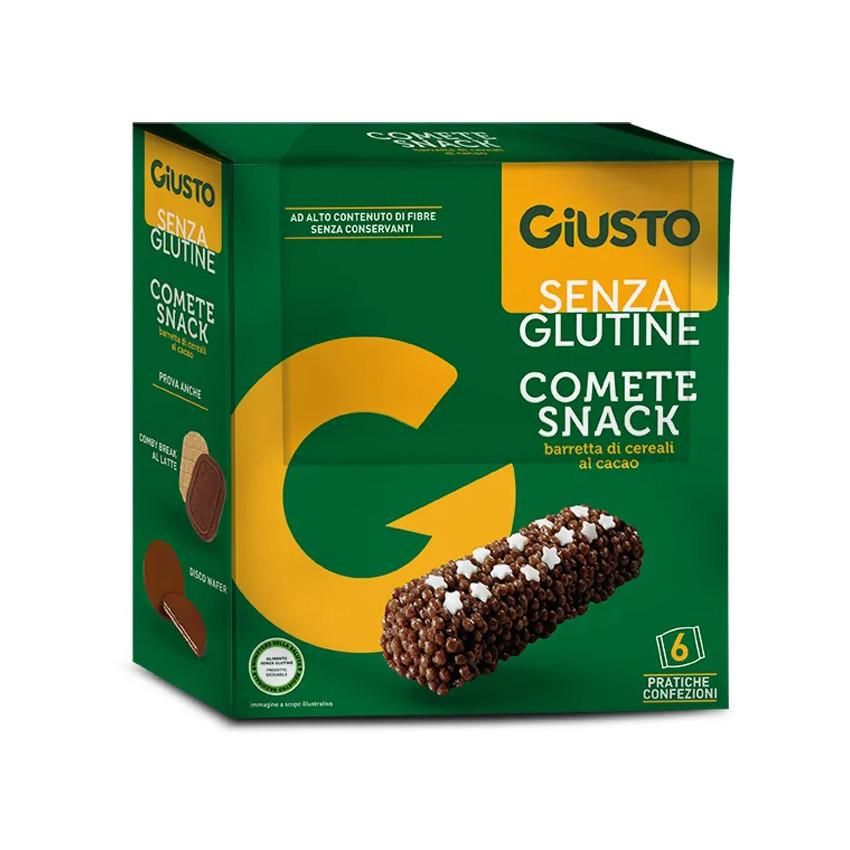 Giusto Barretta Di Cereali Al Cacao Senza Glutine - Snack Comete, 10g