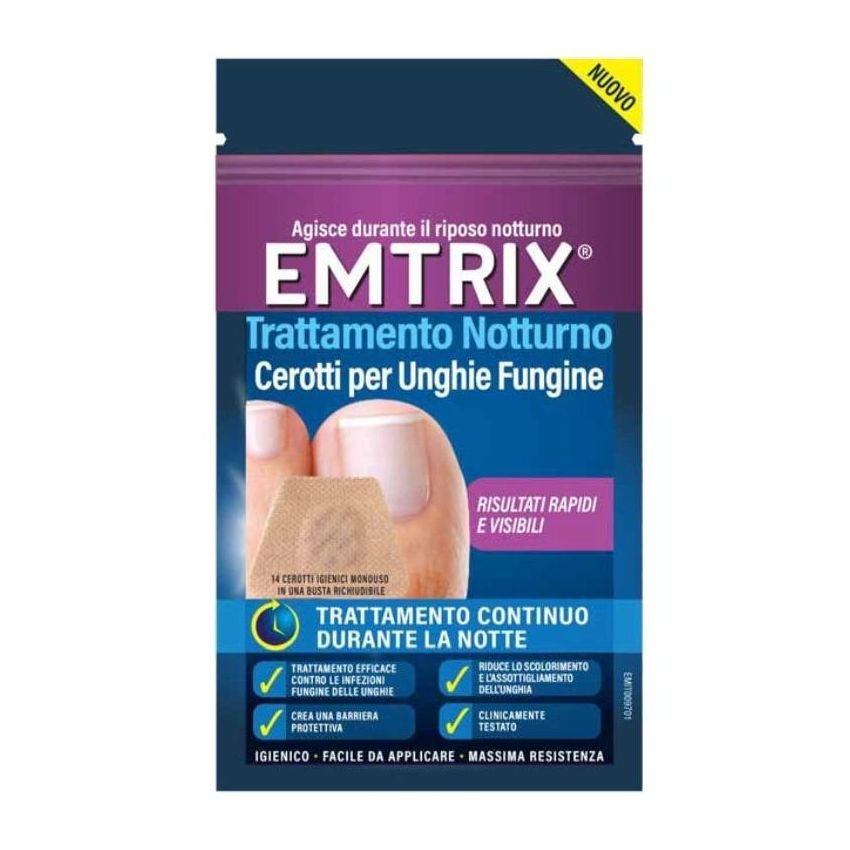 Emtrix - Cerotti Antifungini Monouso per Unghie, 14 Pezzi