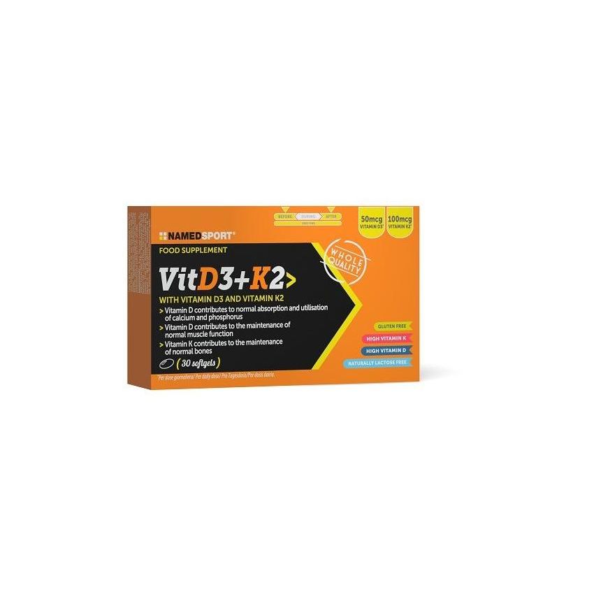 Named Sport Vitamin D3 + K2 - 30 Softgel Capsules