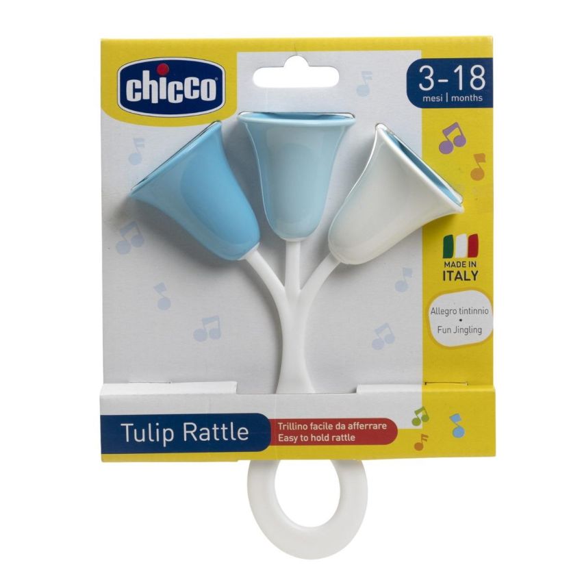Tulipano Sonoro Azzurro di Chicco - Gioco Educativo per Bambini dai 3 ai 18 Mesi