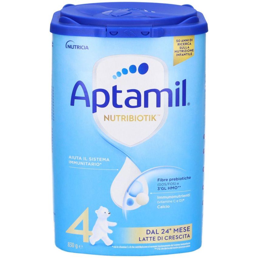 Aptamil Nutribiotik 4: Latte di Crescita Avanzato per Bambini 24+ Mesi - 830g