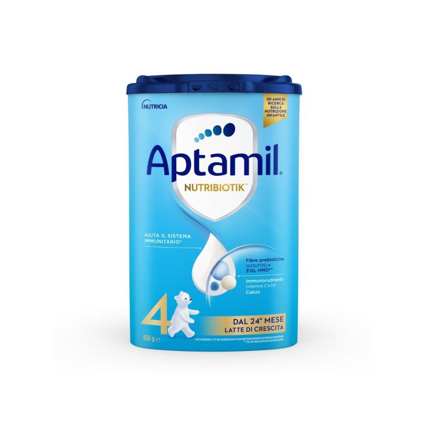 Aptamil Nutribiotik 4: Latte di Crescita Avanzato per Bambini 24+ Mesi - 830g