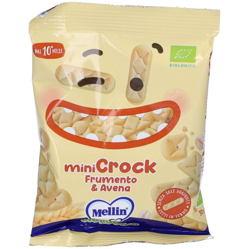 Mellin Minicrock Cereali Bimbo, Frumento e Avena, 30g