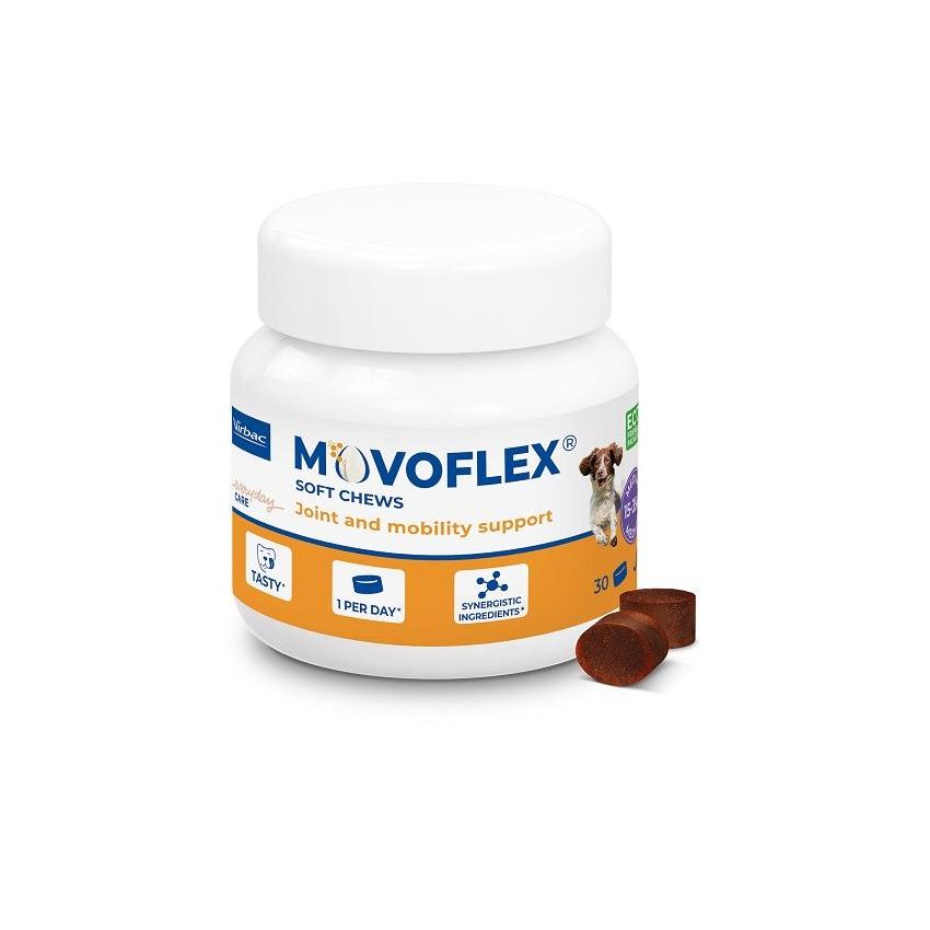 Vibrac Movoflex Soft Chews - Compresse Masticabili per Cani di Taglia Media