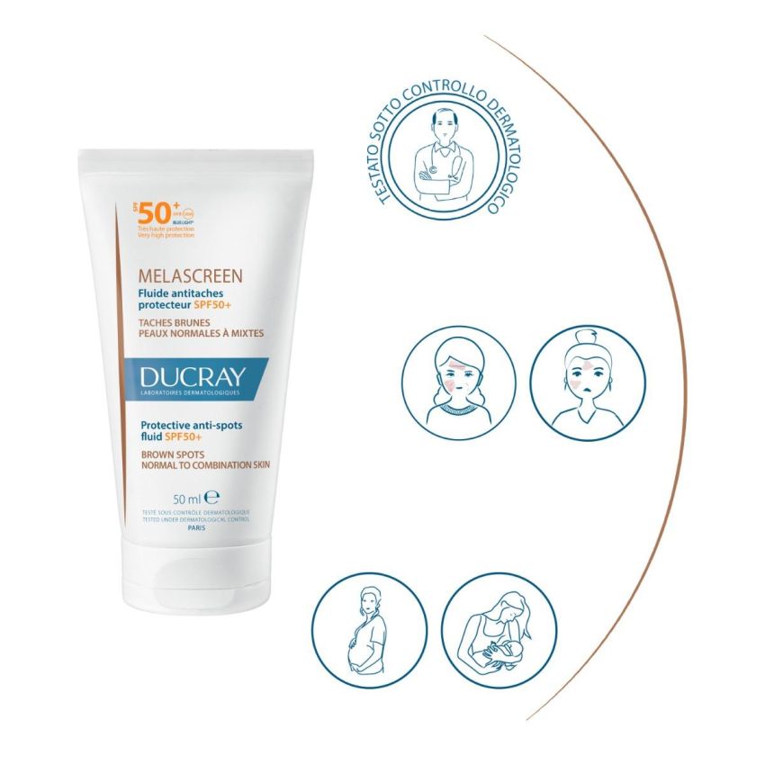Ducray Melascreen Fluido Protettivo Solare Anti-Macchie SPF50+ 40ml