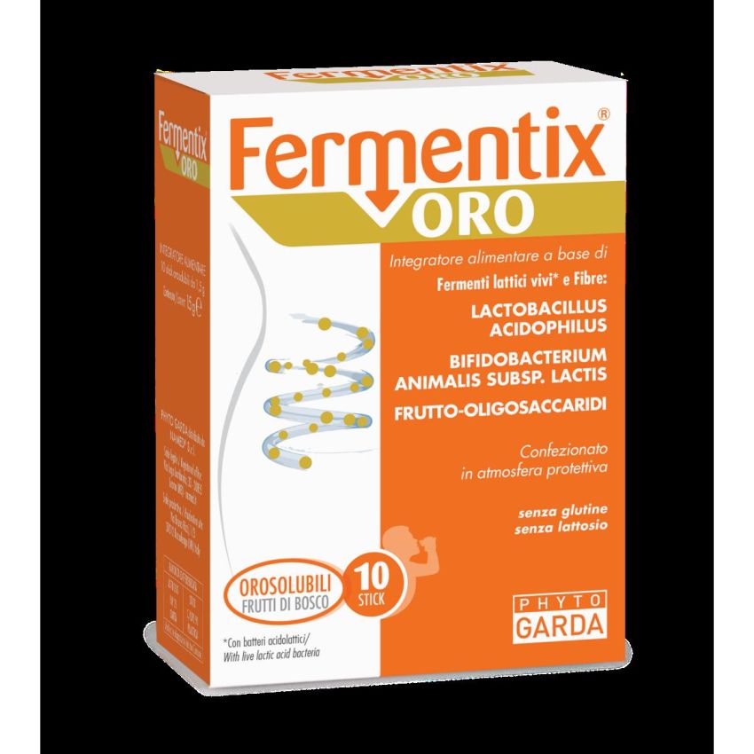 Fermentix Oro Probiotici Digestivi in Stick - Confezione da 10