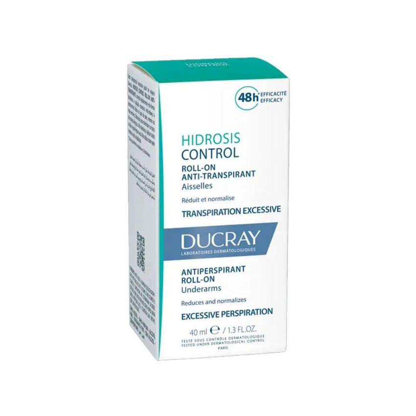 Ducray Controllo Hidrosis Antitraspirante Roll-On per Ascelle, 40ml