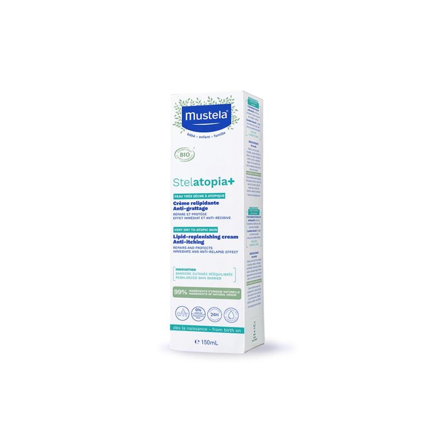 Mustela Stelatopia+ Crema Idratante e Relipidante, 150ml