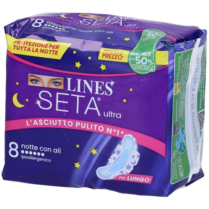 Lines Seta Ultra Notte - Assorbenti Notturni Ultra-Absorbenti