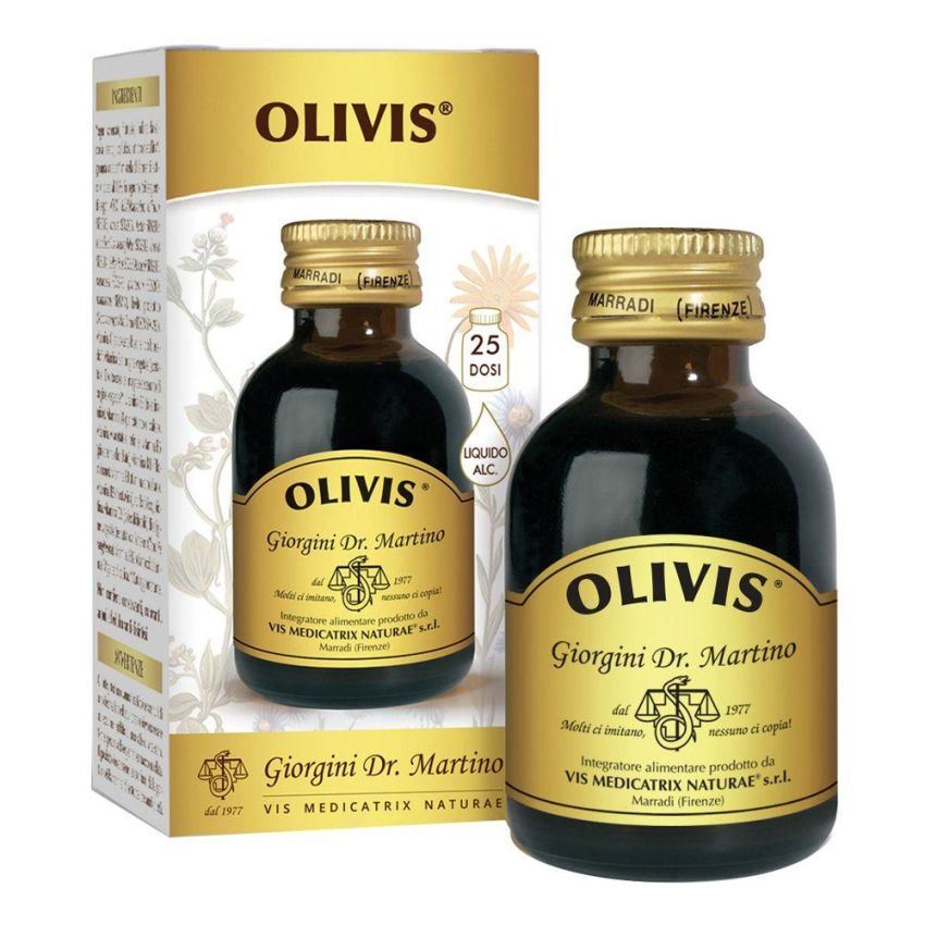 Dr.Giorgini Olivis - Estratto Liquido di Oliva 50ml Senza Alcol