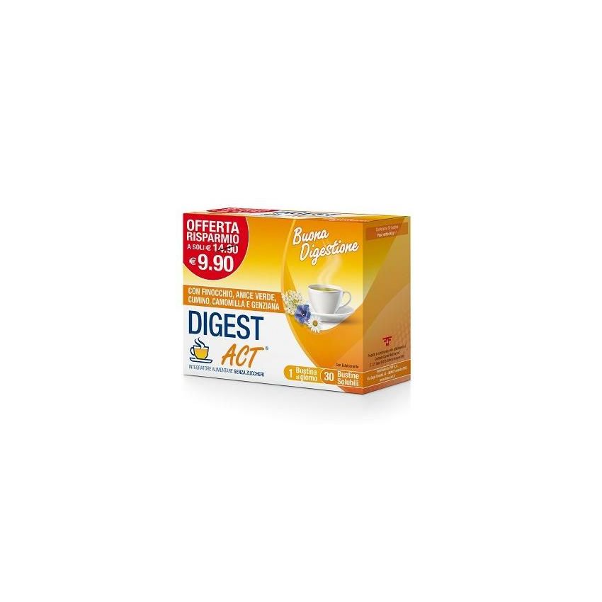 Digest Act: Supporto Digestivo in 30 Bustine