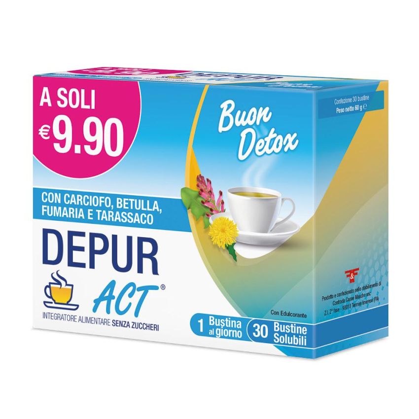 Depur Act Detox: 30 Bustine per la Pulizia del Corpo