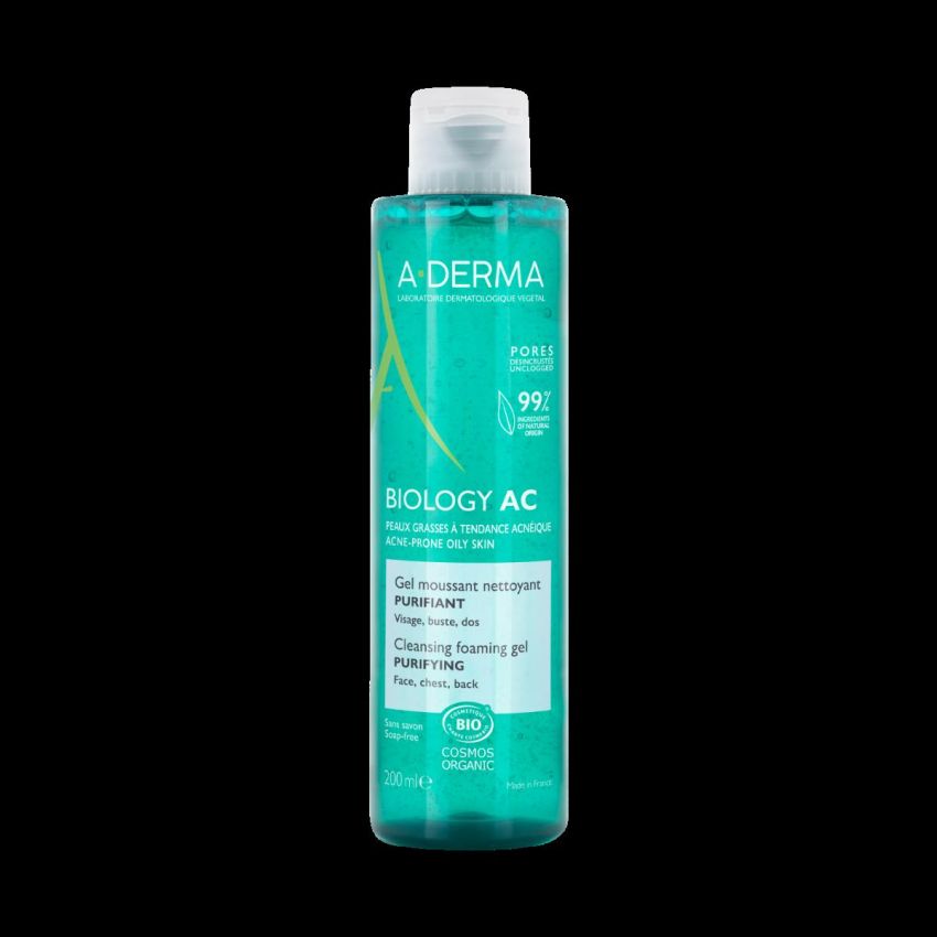 A-Derma Biology AC Gel Detergente Schiumogeno Antibatterico 200ml