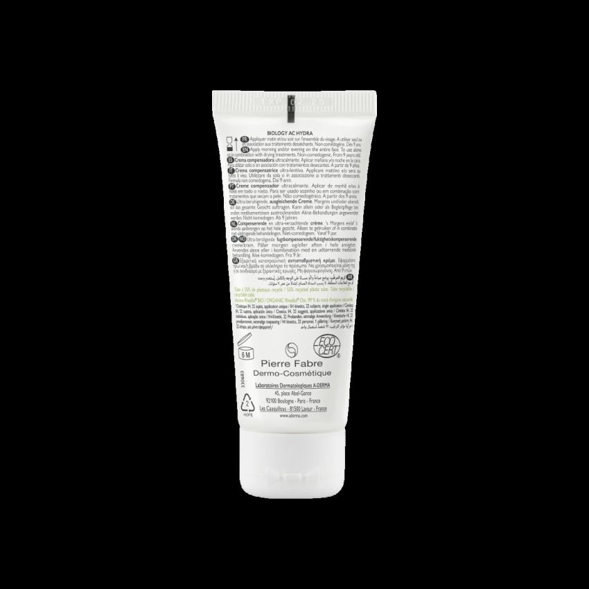 A-Derma Biology Advanced Hydra Soothing Cream for Blemishes - 40ml