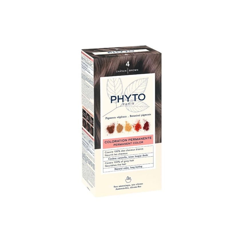 Phyto Phytocolor 4 - Colorazione Permanente per Capelli Castano Naturale
