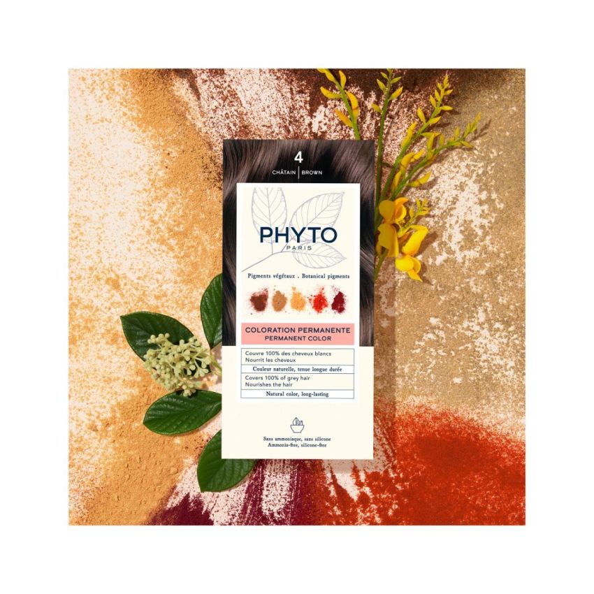 Phyto Phytocolor 4 - Colorazione Permanente per Capelli Castano Naturale