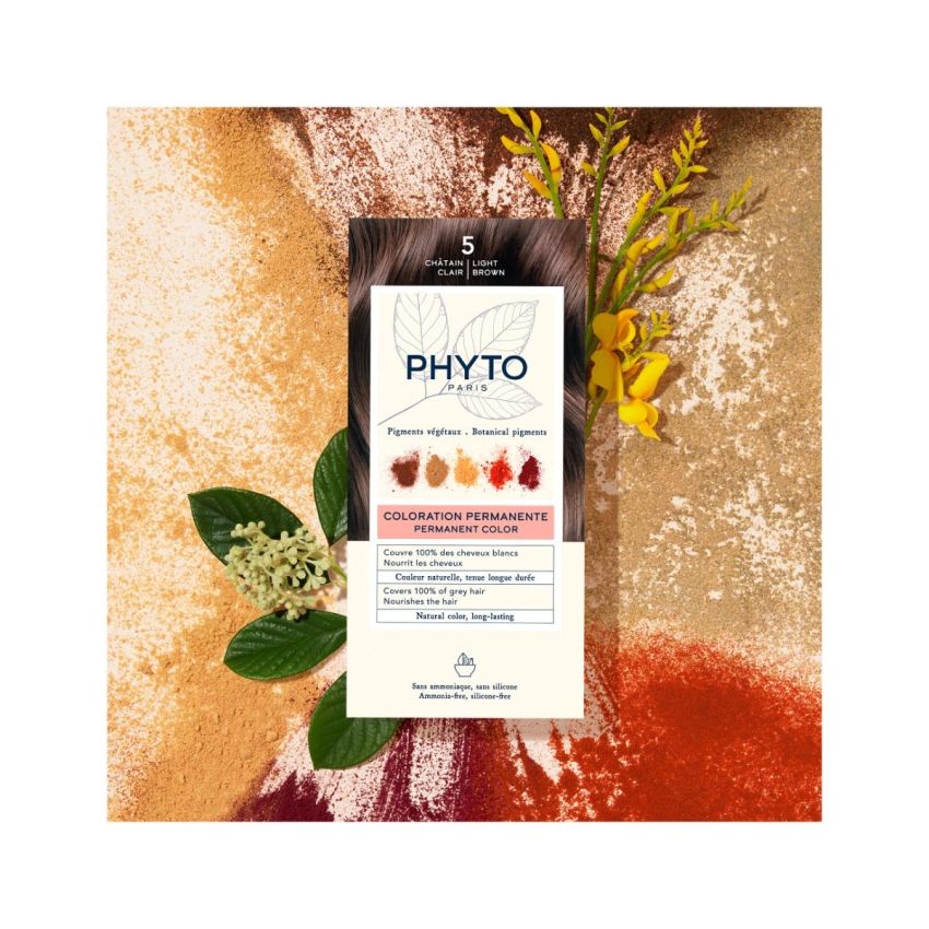 Phyto Phytocolor 5: Colorazione Permanente per Capelli in Castano Chiaro