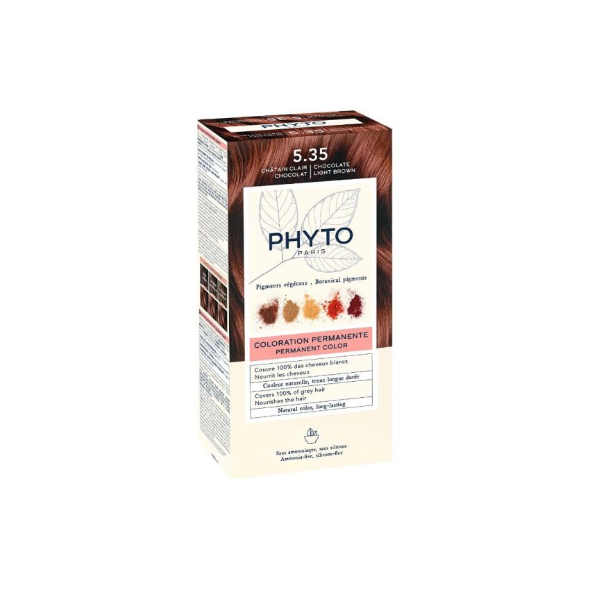 Phyto Phytocolor 5.35 - Tinta Permanente per Capelli Castano Chiaro Cioccolato