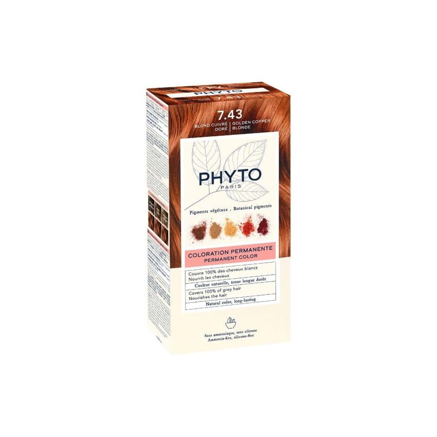 Phyto Phytocolor 7.43 - Tinta Permanente Biondo Ramato Dorato