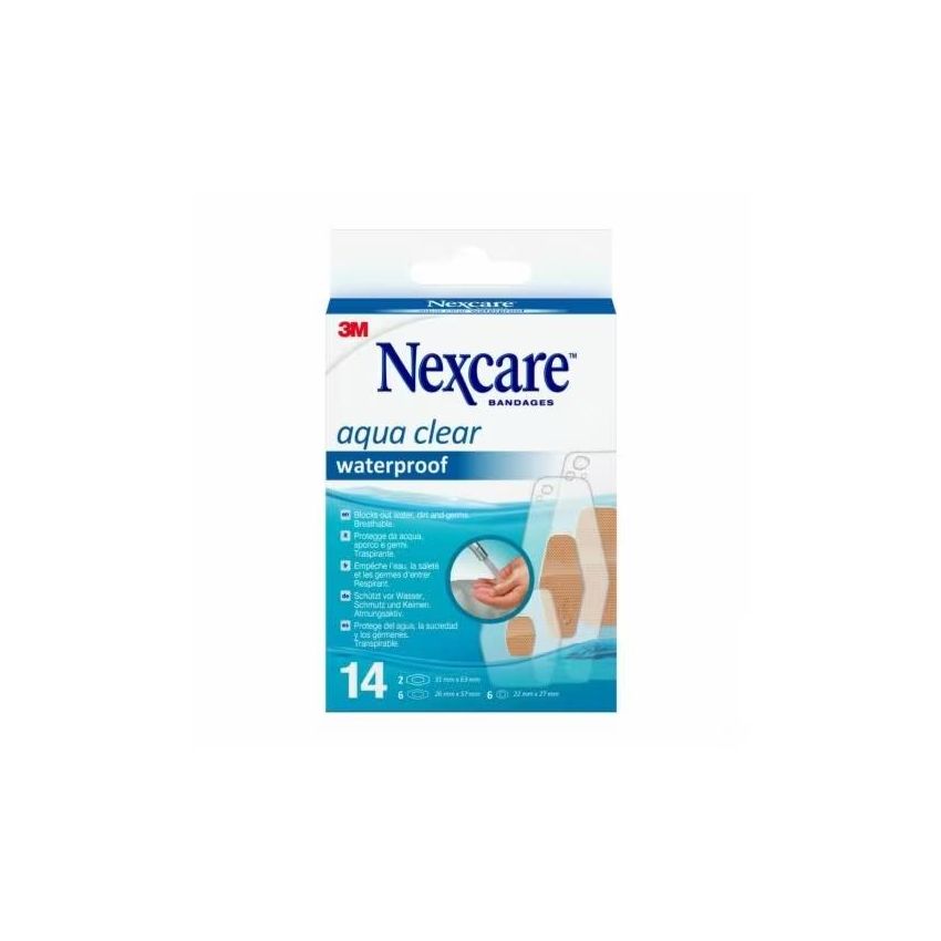 Nexcare Aqua Clear Cerotti Impermeabili - 14 Pezzi