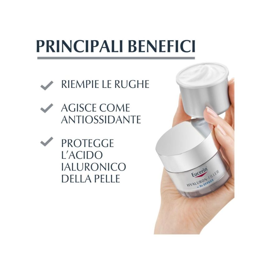Eucerin Hyaluron Filler Day Cream SPF15, Ricarica 50ml